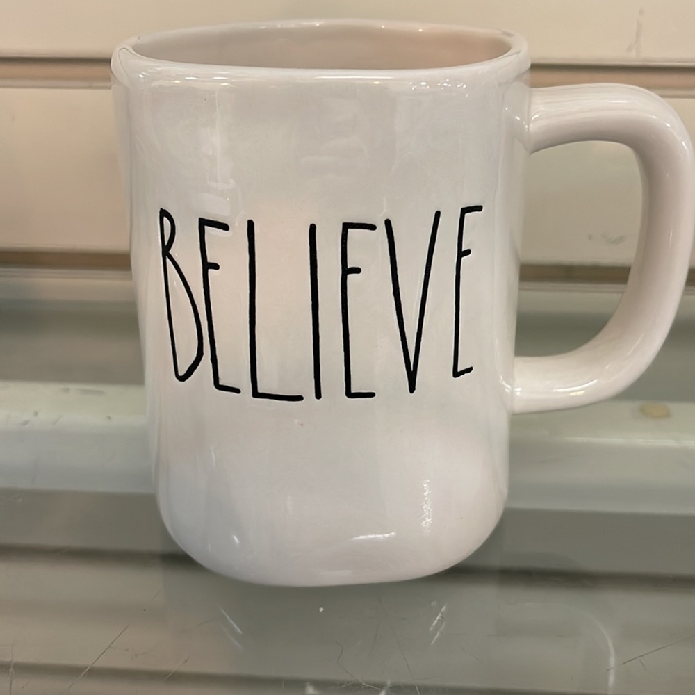 RAE DUNN MUG “Believe”